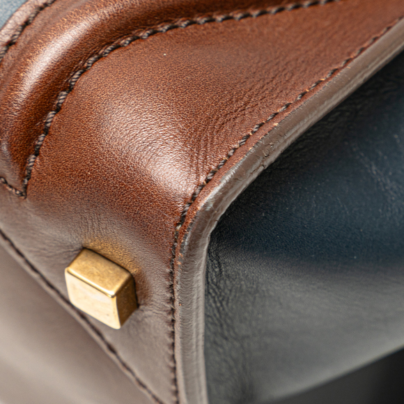 Pre-Loved Celine Mini Bicolor Luggage Tote - Picture 12 of 12